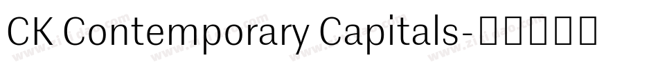 CK Contemporary Capitals字体转换